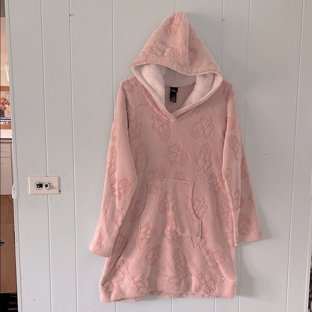 Disney Pink Fleece Hooded Blanket Sweatshirt
